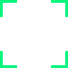 a white rectangular object in a green square